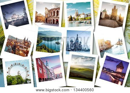 Eurotrip memories shown on photos - summer vacations