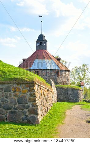 Old Korela fortress in the town of Priozersk Russia.