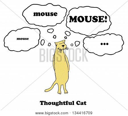 Cartoon of a mouse who enjoys chasing mice.