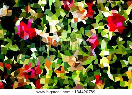 vector polygon colorful abstract background of X-mas tree