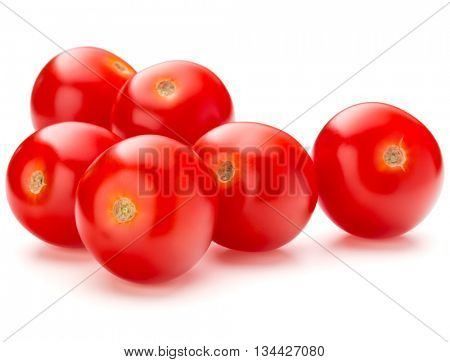 fresh cherry tomato isolated on white background cutout