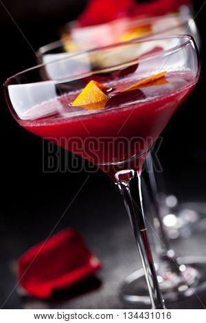 Bitter Sweet Cocktail - Gin, Campari and Berry Syrup