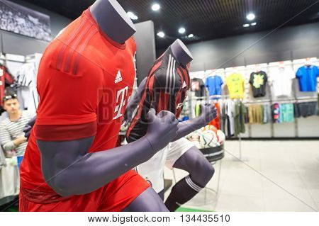 SAINT PETERSBURG, RUSSIA - CIRCA JULY, 2015: inside the store in Galeria shopping center. Galeria is major shopping and entertainment center is located in downtown of St. Petersburg