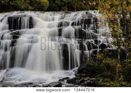 Michigan's Bond Falls In Autumn. Beautiful Bond Falls in Michigan's Upper Peninsula in the autumn.