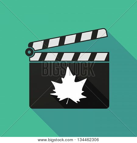 Long Shadow Clapperboard With A Film Photogram