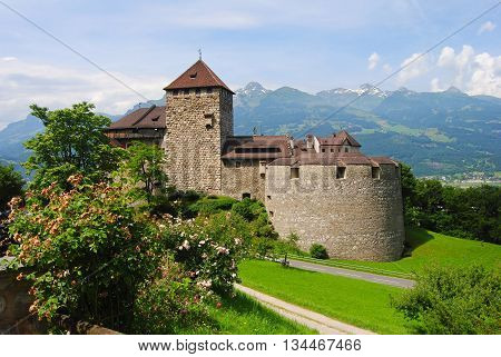 Vaduz castle Schloss Vaduz in Vaduz, Liechtenstein.