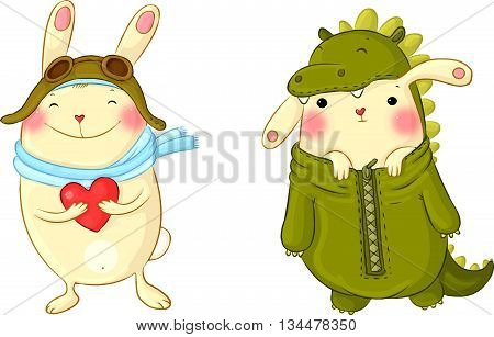 Hand drawing isolated objects on white background. Vector illustration.