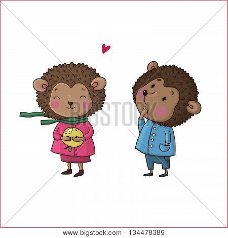 Hand drawing isolated objects on white background. Vector illustration.