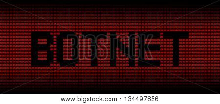 Botnet text on red laptops background illustration