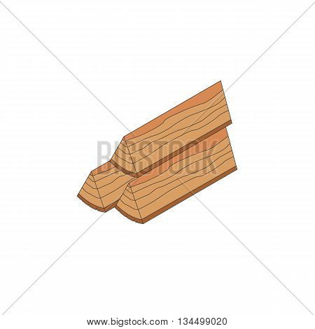 Firewood stack isometric icon. Vecotr illustration isolated