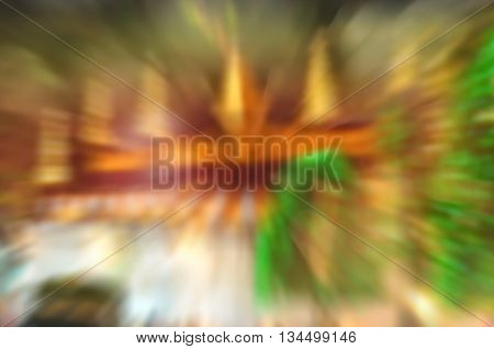 Abstract Blurred and soft photo of night festival and bokeh of lights background