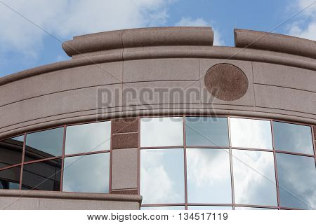 Clouds Reflection on business building