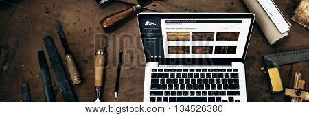 Carpenter Craftmanship Handicraft Wooden Workshop Concept