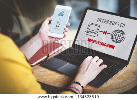 Interrupted Change Break Blocks Effect Fail Stop Concept