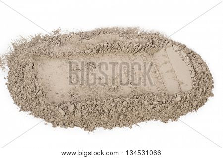 Gray cement powder