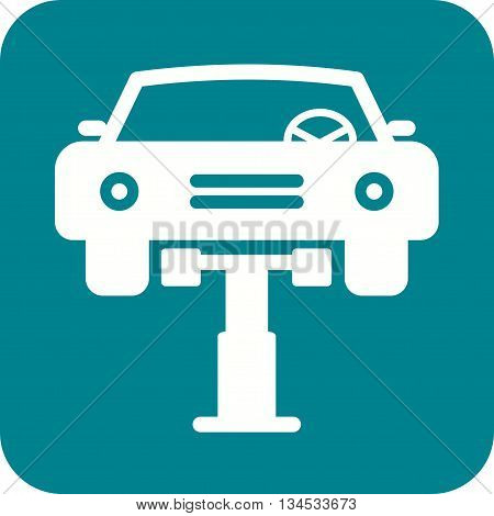 Car, mechanic, lift icon vector image. Can also be used for car servicing. Suitable for use on web apps, mobile apps and print media.
