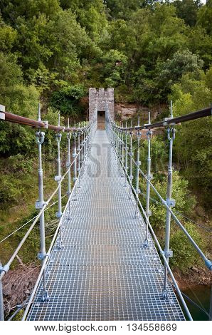 Bridge in Congost de Mont-rebei in Spain