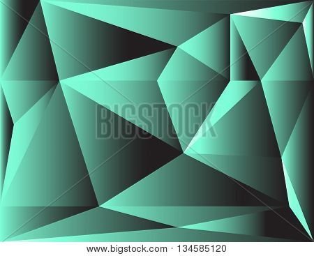 Low poly style vector green low poly design Abstract low poly background vector Geometric green background with triangular polygons.