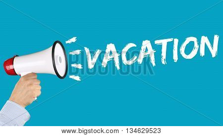 Vacation Holiday Holidays Relax Relaxed Break Free Time Business Concept Relax Relaxed Megaphone