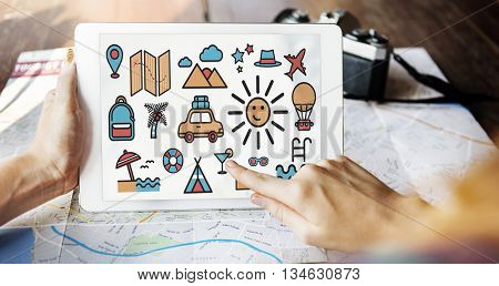 Travel Vacation Sun Fun Enjoyment Concept
