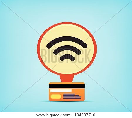 Pointer customer service card. Pointers for bank services. Icon bank pointers.Credit card vector.Bank pointer.