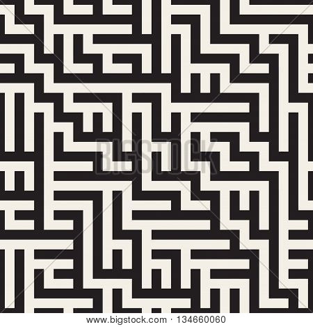 Vector Seamless Geometric Maze Pattern