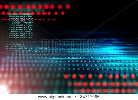 Digital Code Number Abstract Technology Background