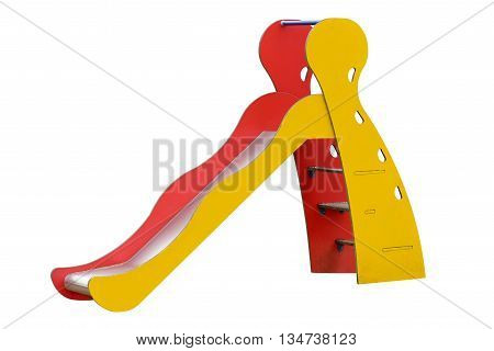 image of children's slide isolated on white background