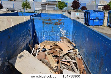 Hauts de Seine France - may 3 2016 : a recycling centre