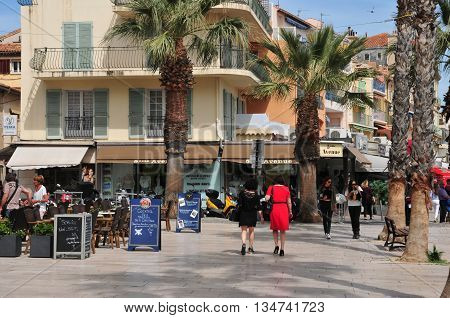 Bandol France - april 20 2016 : the picturesque city in spring