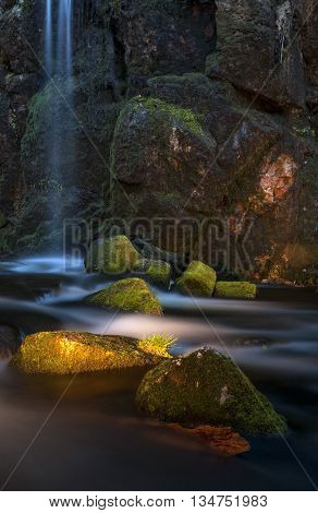 Waterfall in Menzenschwand in the German Black Forest