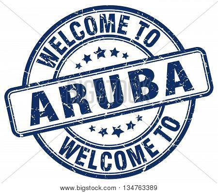 Welcome To Aruba Stamp. Welcome To Aruba.