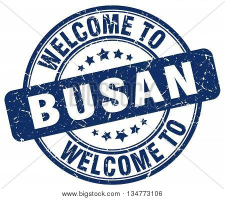 welcome to Busan stamp. welcome to Busan.