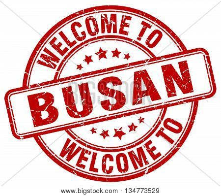 welcome to Busan stamp. welcome to Busan.