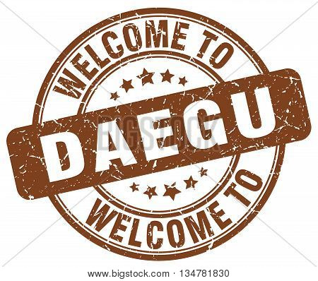 welcome to Daegu stamp. welcome to Daegu.