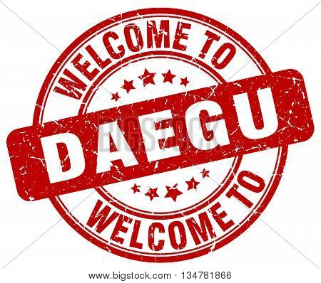 welcome to Daegu stamp. welcome to Daegu.