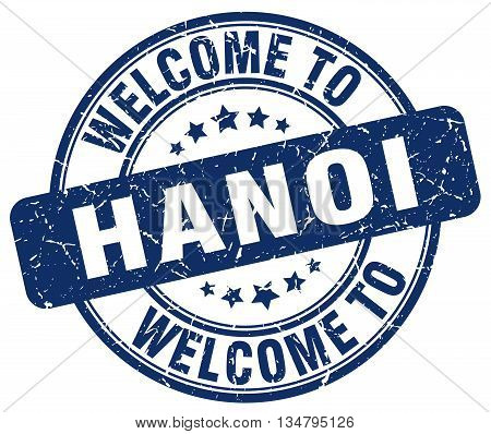 welcome to Hanoi stamp. welcome to Hanoi.