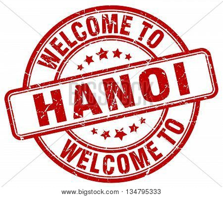 welcome to Hanoi stamp. welcome to Hanoi.