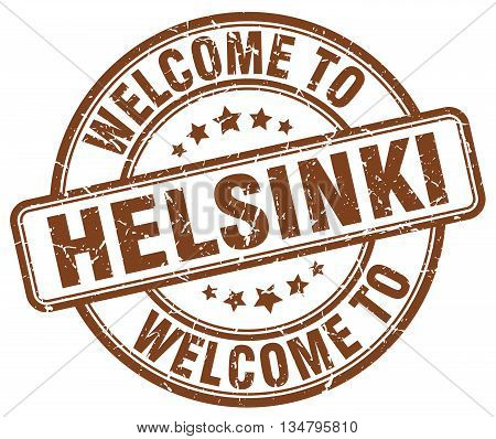 welcome to Helsinki stamp. welcome to Helsinki.