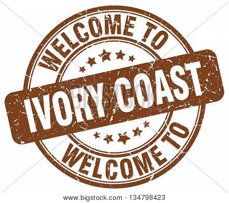welcome to Ivory Coast stamp. welcome to Ivory Coast.
