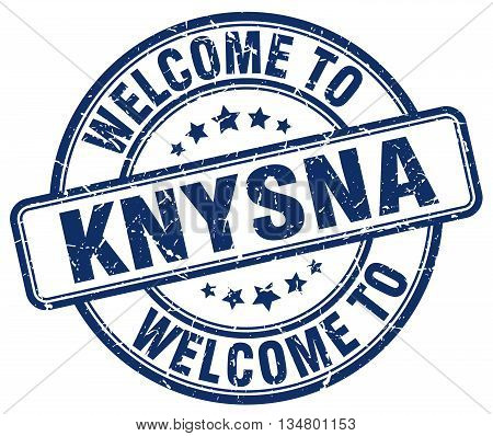 welcome to Knysna stamp. welcome to Knysna.