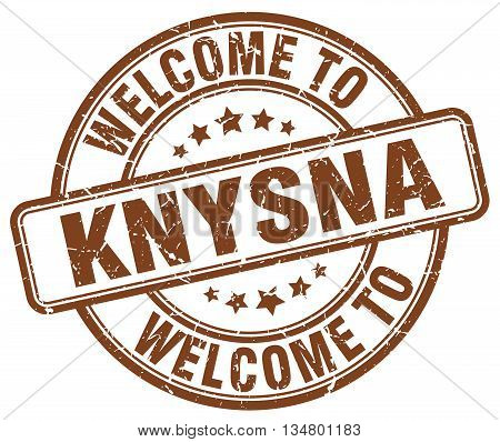 welcome to Knysna stamp. welcome to Knysna.