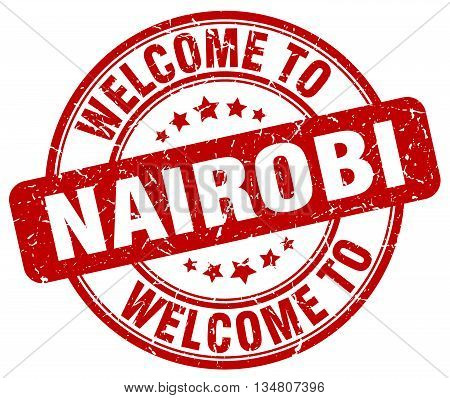 welcome to Nairobi stamp. welcome to Nairobi.