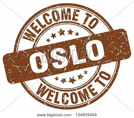 welcome to Oslo stamp. welcome to Oslo.
