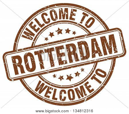 welcome to Rotterdam stamp. welcome to Rotterdam.