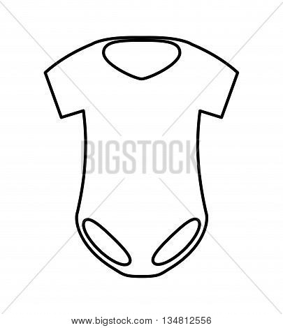Baby concept represented by pijama cloth  icon over flat and isolated design