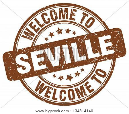 welcome to Seville stamp. welcome to Seville.