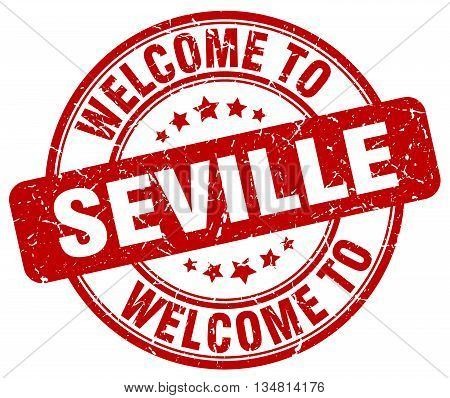 welcome to Seville stamp. welcome to Seville.
