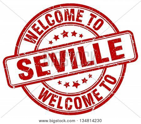 welcome to Seville stamp. welcome to Seville.