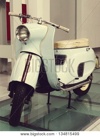 SZCZECIN, POLAND - May 31, 2016: old polish scooter 